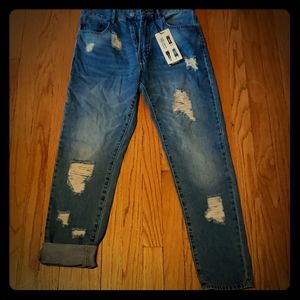 New high waisted MoM Jean's